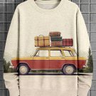 Men's Road Car Trip Art Print Casual Sweatshirt