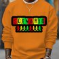 Men's Scenario Hip-Hop Music Pattern Print Cotton Casual Sweatshirt
