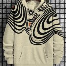 Men's Scream Abstract Art Print Hooded Sweatshirt