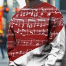 Men's Sheet Music Print Casual Sweatshirt