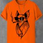 Men's Smoking Bat Fun Art Print Cotton Casual T-Shirt