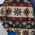 Men's Snowflake Pattern Print Knit Sweatshirt