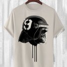 Men's Street Gorilla Motorcycle Helmet Art Print Cotton Casual T-Shirt