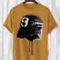 Men's Street Gorilla Motorcycle Helmet Art Print Cotton Casual T-Shirt