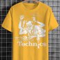 Men's Technics Music DJ Fun Art Print Cotton Casual T-Shirt
