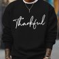 Men's Thank God Slogan Print Casual Sweatshirt
