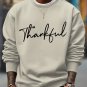 Men's Thank God Slogan Print Casual Sweatshirt