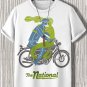 Men's The National Barclays Center Racing Mermaid Graphic Print Cotton Casual T-Shirt
