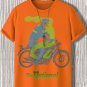 Men's The National Barclays Center Racing Mermaid Graphic Print Cotton Casual T-Shirt