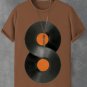 Men's Unlimited Vinyl Record Music Print Cotton Casual T-Shirt