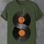Men's Unlimited Vinyl Record Music Print Cotton Casual T-Shirt