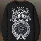 Men's Viking Vintage Totem Pattern Print Cotton Casual Sweatshirt