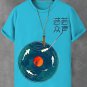 Men's Vinyl Record Player Art Print Cotton Casual T-Shirt