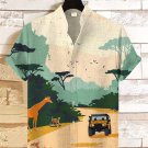 Men's Wild Animal Encounters Art Print Shirt