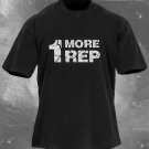 Men's 1 More Rep Slogan Print  Washed T-Shirt