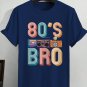 Men's 80'S Bro Print Casual T-Shirt