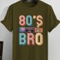 Men's 80'S Bro Print Casual T-Shirt
