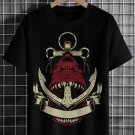 Men's Anchor Graphic Print Casual T-Shirt