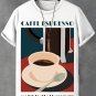 Men's Coffee Espresso Made In Italy Illustration Print Casual T-Shirt