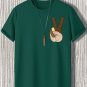 Men's Confront Colorism Gesture Print Casual T-Shirt