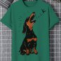 Men's Dachshund Dog Bark Art Print Cotton Casual T-Shirt