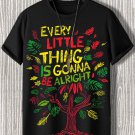 Men's Every Little Thing Is Gonna Be Alright Print Casual T-Shirt