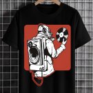 Men's Finding Records Art Print Cotton Casual T-Shirt