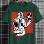 Men's Finding Records Art Print Cotton Casual T-Shirt