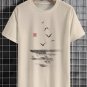 Men's Flying Birds Ink Art Print Cotton Casual T-Shirt