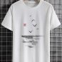 Men's Flying Birds Ink Art Print Cotton Casual T-Shirt