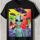 Men's Found By Aliens And UFOs Print Casual T-Shirt
