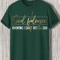 Men's Godfidence Knowing I Can't But He Can Print Casual T-Shirt