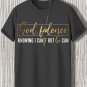 Men's Godfidence Knowing I Can't But He Can Print Casual T-Shirt