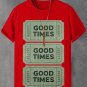 Men's Good Times Graphic Print Casual T-Shirt