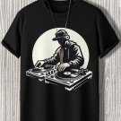 Men's Hip Hop Dj Retro Print Cotton Casual T-Shirt