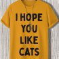 Men's I Hope You Like Cats Print Casual T-Shirt