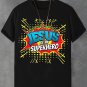 Men's Jesus Is My Superhero Print Casual T-Shirt