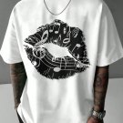 Men's Kiss Music Graphic Print Casual T-Shirt