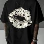 Men's Kiss Music Graphic Print Casual T-Shirt