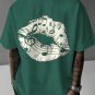 Men's Kiss Music Graphic Print Casual T-Shirt