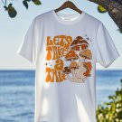 Men's Let's Take A Trie Mushroom Print Casual T-Shirt