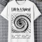 Men's Life Is A Spiral Print Casual T-Shirt