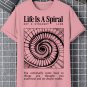 Men's Life Is A Spiral Print Casual T-Shirt