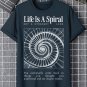Men's Life Is A Spiral Print Casual T-Shirt
