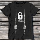 Men's Locked Print Washed T-Shirt