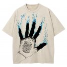 Men's Luck Blessing Power Healing Hand Print  Casual T-Shirt