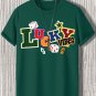 Men's Lucky Vibes Print Casual T-Shirt