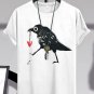Men's Magpie Steals Heart Fun Print Casual T-Shirt