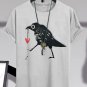 Men's Magpie Steals Heart Fun Print Casual T-Shirt