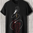 Men's Music And Heartbeat Print Casual T-Shirt